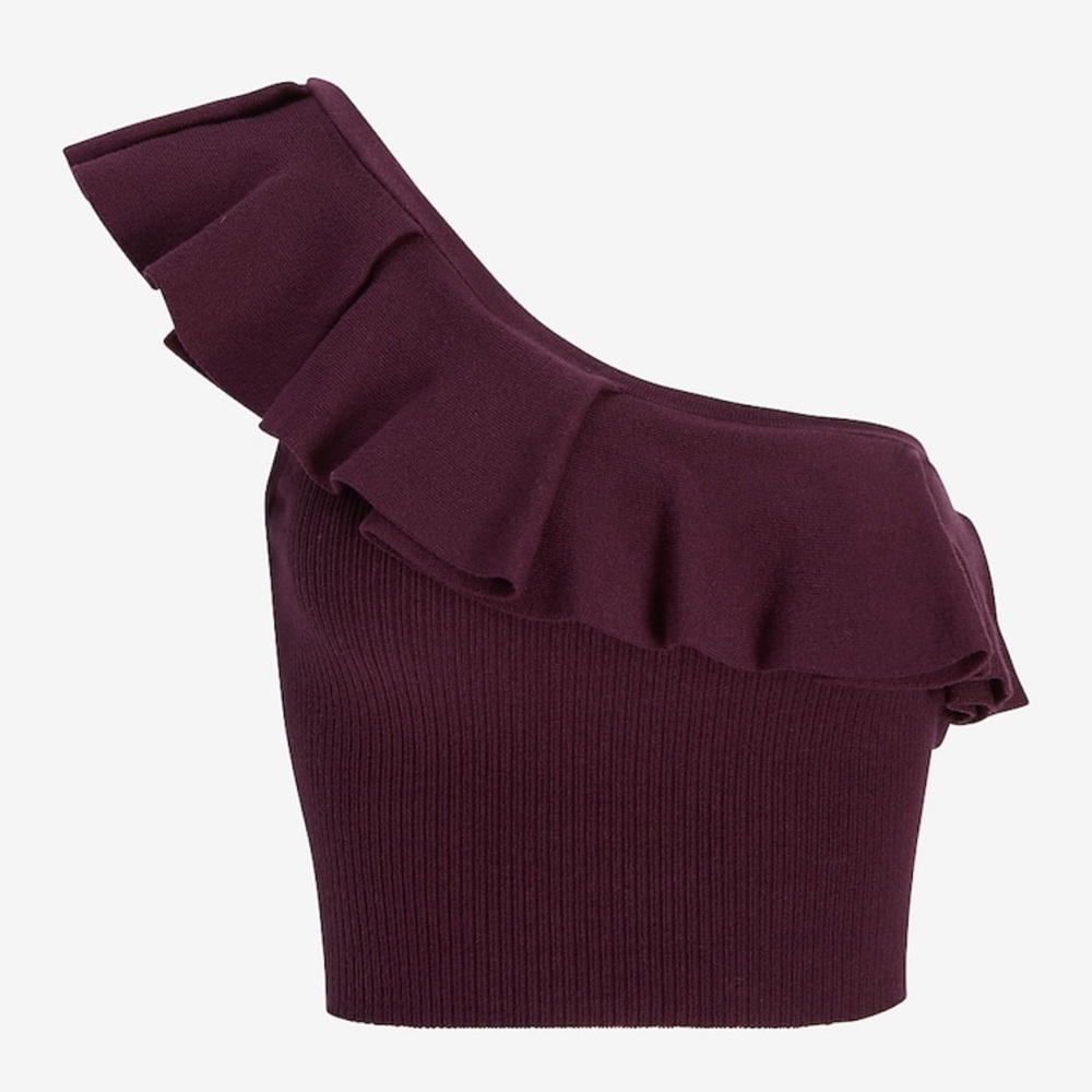 NWT Express black ribbed sweater crop top